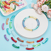 DIY Acrylic Tube & Brass Rhinestone Beads Jewelry Making Kits DIY-SP0002-18-4