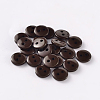 2-Hole Flat Round Resin Sewing Buttons for Costume Design BUTT-E119-28L-02-1