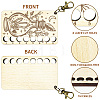  8-Position Wood Embroidery Thread Storage Trays TOOL-WH0056-024-3