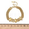 304 Stainless Steel Multi-strand Curb Chain Bracelets BJEW-F533-02E-G-5