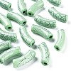 Opaque Crackle Acrylic Beads MACR-S372-001N-012-1