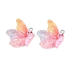 Transparent & Opaque Resin Pendants RESI-P048-02E-P-1