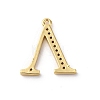 Rack Plating Brass Micro Pave Cubic Zirconia Pendant KK-H449-76G-24-3