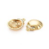 Brass Micro Pave Clear Cubic Zirconia Charms KK-S360-147-NR-2