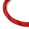 Braided Round Polyester Cord Bracelet Makings FB-CBAEDA0-01G-27-2