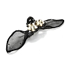 Polyester & Resin & Rhinestone Claw Hair Clips MRMJ-P021-04B-2