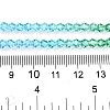 Gradient Color Baking Paint Glass Bead Strands DGLA-A039-T6mm-A018-5