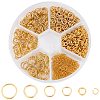 1200Pcs 6 Styles 304 Stainless Steel Jump Rings STAS-BBC0009-56-1