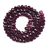 Baking Paint Imitation Jade Glass Bead Strands DGLA-A034-J6MM-A02-2