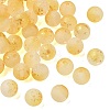 Frosted Transparent Glass Beads GLAA-A045-04K-2