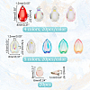 200Pcs 10 Styles Transparent Glass Charms GLAA-GA0001-67-2