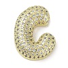 Rack Plating Brass Micro Pave Clear Cubic Zirconia Pendants X-KK-R163-05C-G-1