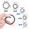 20Pcs 5 Style Alloy Spring Gate Ring PALLOY-PH0001-72B-5