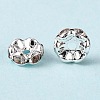 Brass Rhinestone Spacer Beads RB-A014-L8mm-01S-1
