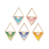 MIYUKI Glass Seed Beaded Pendants PALLOY-MZ01271-1