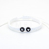 Resin Beads Braided Bead Bracelets FS-WG7326D-14-1