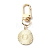 Smiling Face Enamel Pendant Decorations KEYC-WH0036-08LG-05-2
