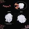 40Pcs Polyester Fabric Flowers FIND-CP0001-07A-2