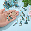 27Pcs 9 Styles Ocean Theme Alloy Pendant Decorations HJEW-CA00098-3