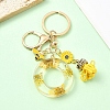 Resin & Alloy Enamel Keychain X1-KEYC-YW00134-15-1