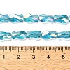 Electroplate Glass Beads Strands EGLA-P066-01A-AB14-4
