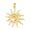 Brass & Enamel & Rhinestone Pendants KK-H541-01G-01-1