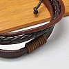 Multi-strand Leather Cord Bracelets BJEW-A063-01-2