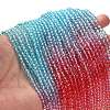 Transparent Painted Glass Beads Strands X1-DGLA-A034-T3mm-A11-2
