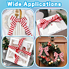 Polyester Stripe Pattern Ribbon OCOR-WH0078-526B-01-5