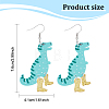 3 Pairs 3 Colors Dinosaur & High Heels Acrylic Dangle Earrings EJEW-AN0002-79-2