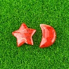Natural Red Jasper Healing Moon & Star Ornaments X1-PW-WG13036-03-1