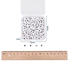 200Pcs 2 Style White Acrylic Enamel Beads SACR-YW0001-04-4