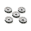 304 Stainless Steel Rhinestone Spacer Beads RB-CBA18B7-01P-11-1