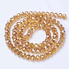 Electroplate Glass Beads Strands EGLA-A034-T1mm-B05-2