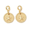Brass European Dangle Charms KK-H278-01G-05-1