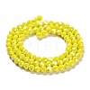 Electroplate Opaque Glass Beads Strands EGLA-A035-P6mm-A04-2