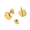 Ion Plating(IP) 304 Stainless Steel Ear Studs EJEW-Q801-08G-2
