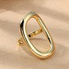 Brass Open Cuff Rings RJEW-Q778-19G-2