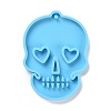 DIY Skull with Heart Pendant Silicone Molds DIY-D060-44-2