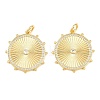 Brass Micro Pave Cubic Zirconia Pendants KK-C162-062G-02-1