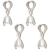 4Pcs 925 Sterling Silver Ice Pick Pinch Bails FIND-HS0002-08A-1