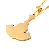 201 Stainless Steel Pendant Necklaces NJEW-G118-04G-2