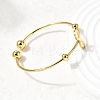 201 Stainless Steel Cuff Bangles BJEW-Z151-02G-01-3