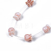 Natural Pink Shell Beads Strands SSHEL-S278-127-3