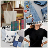 32Pcs 4 Colors Polyester Iron on Cloth Patches DIY-MA0007-28-5