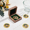 Wooden Badge Packing Magnetic Boxes CON-WH0085-229A-4