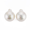 Electroplated ABS Plastic Imitation Pearl Pendants KY-T023-004-4