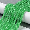 Baking Paint Imitation Jade Glass Bead Strands DGLA-A034-J4MM-A10-5