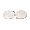 Non-Tarnish 304 Stainless Steel Pendants LS-STAS-A074-03F-P-3