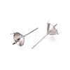 Non-Tarnish 316 Surgical Stainless Steel Stud Earring Setting STAS-S117-023D-2